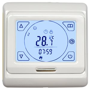 7 Day digital touch screen programmable floor thermostat - London Floors  Direct